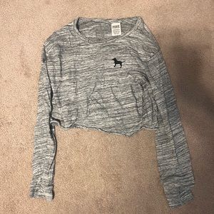 Pink long sleeve cropped